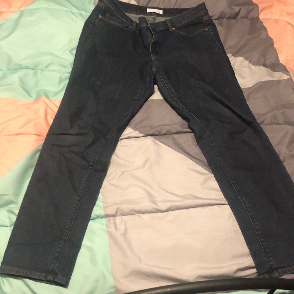 Straight leg jeans worn once or twice